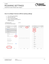 SMART KITCHEN Roaming Settings Phone And Tablet Operating instructions