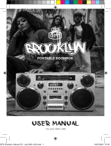 GPO Brooklyn Portable Boombox User manual