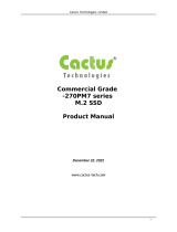 Cactus M.2 SSD 270PM7 Series Commercial Grade User guide