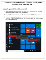 Altos BrainSphere P130_F7 ME Firmware and System BIOS Update SOP for Windows 10 and11 User guide