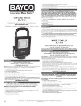 Bayco SL-1514 2-Pack 20-Watt LED Magnetic Stand Area Work Lights User manual