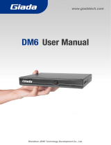 Giada DM6 User manual