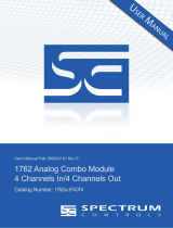 Spectrum Controls 1762sc-IF4OF4 Owner's manual