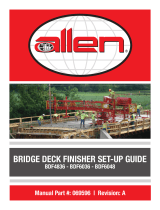 Allen Engineering Bridge Deck Finisher Installation guide