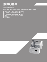 Siruba C007K CE , F007K CE Owner's manual