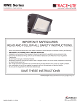 BARRONRWE Series LED Glass Refractor Wallpack