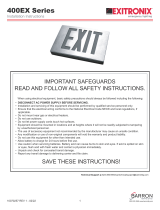 BARRON 400EX Series Die-cast Exit Sign Installation guide