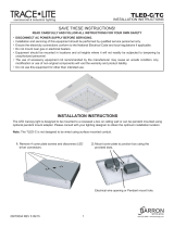 BARRON TLED-C/RC Series Surface/Recessed Garage Canopy Installation guide