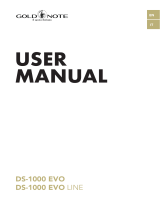 Gold Note DS-1000 EVO User manual