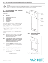 Vari-Lite EC21 C21 Dimmer Rack Sound Supression Accessory Installation guide