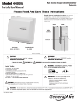 GeneralAire 4400A Fan-Assist Evaporative Humidifier Installation guide