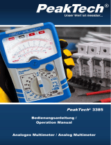 PeakTech 3385 Analog Multimeter User manual