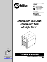 Miller CONTINUUM 350 User manual