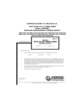 KEPCO BOP 2X-DG Series Operating instructions