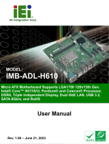 IEI Integration IMB-ADL-H610 User manual