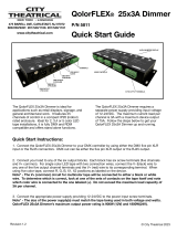 City Theatrical 5811 QolorFLEX 25x3A Dimmer Quick start guide