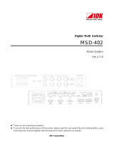 IDK MSD-402 User guide