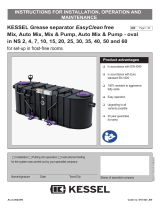 KesselKESSEL Grease separator EasyClean free Mix, Auto Mix, Mix & Pump, Auto Mix & Pump - oval