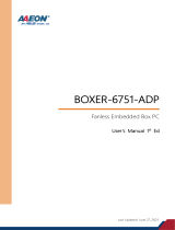 Aaeon BOXER-6751-ADP User manual