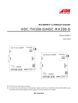 IDK HDC-TH100-D User guide