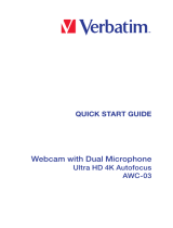 Verbatim AWC-03 Ultra HD 4K Autofocus Webcam Quick start guide