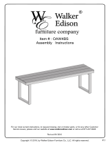 Walker Edison Furniture Company HDAW4BSGY Operating instructions
