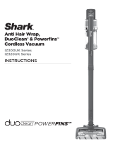 Shark IZ300UK Series Anti Hair Wrap DuoClean and Powerfins Cordless Vacuum Cleaner User manual