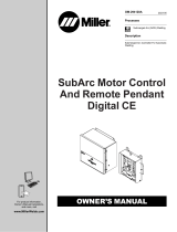 Miller SUBARC MOTOR CONTROL DIGITAL User manual