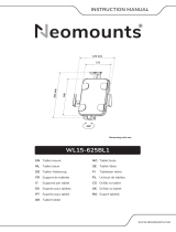 Neomounts WL15-625BL1 Tablet PC Wall Bracket User manual