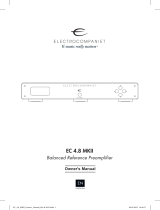 ELECTROCOMPANIET EC4.8 MKII Owner's manual