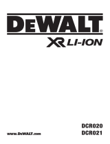 DeWalt DCR020 User manual