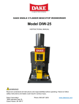 Dake DIW-25 User manual