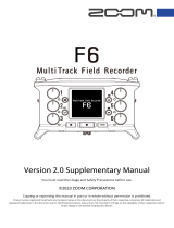 Zoom F6 User manual