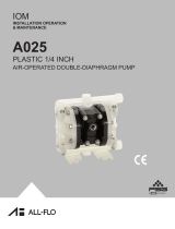 All-Flo A025 Plastic Installation Operation & Maintenance
