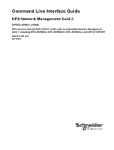 Schneider Electric UPS Network Management Card 3 - CLI Quick start guide