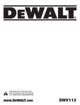 DeWalt DWV112 User manual