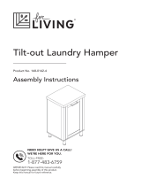 for Living Tilt-Out Laundry Hamper Owner's manual