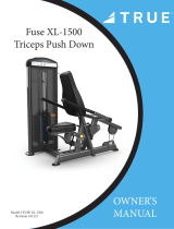 True Fitness FUSE-1500 Triceps Push Down User manual