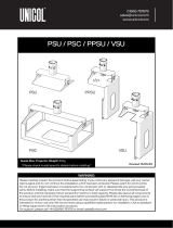 Unicol Projector Suspension Units | PSU, PSC, PPSU & VSU Operating instructions