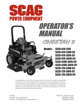 Scag Power Equipment Cheetah II User manual