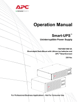 Schneider Electric SMART-UPS SMTL750/1000/1500RMI 2/3UC User guide