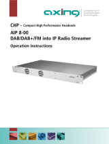 Axing AIP 8-00 DAB/DAB+/FM into IP Radio Streamer Operation Instructions