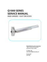 MBS Q1000 Exit Device Service Manual User manual