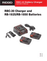 RIDGID 18V Advanced Lithium Batteries and Charger User manual