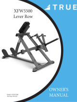 True Fitness XFW-5500 Lever Row User manual