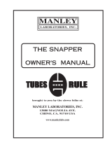 Manley 100 WATT STEREO AMPLIFIER Owner's manual