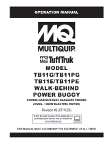 MQ Multiquip TB11G-TB11PG-TB11E-TB11PE Operating instructions