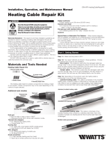 Watts Heating Cable Repair Kit Owner's manual