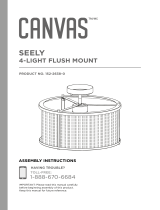 Canvas Seely 4-Light Flush Mount Ceiling Light Owner's manual