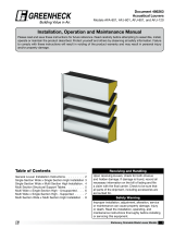 Greenheck 486263 Acoustical Louvers Operating instructions